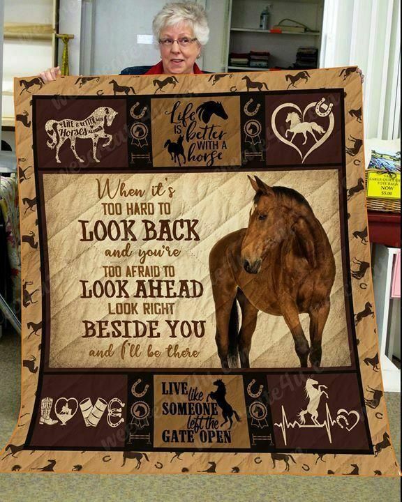 Life Is Better With A Horse Sherpa Fleece Blanket