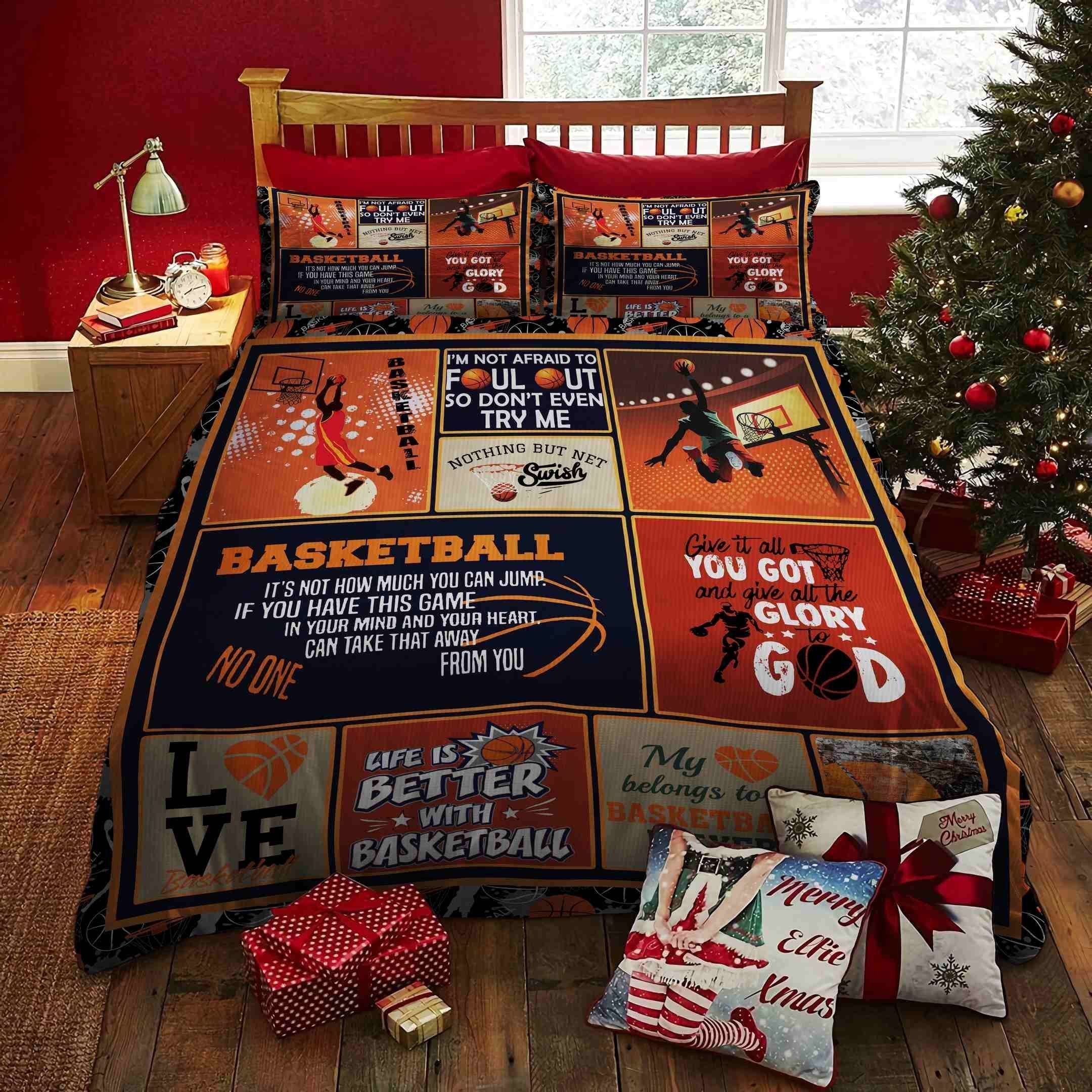 Life Is Better With Basketball Bedding Set