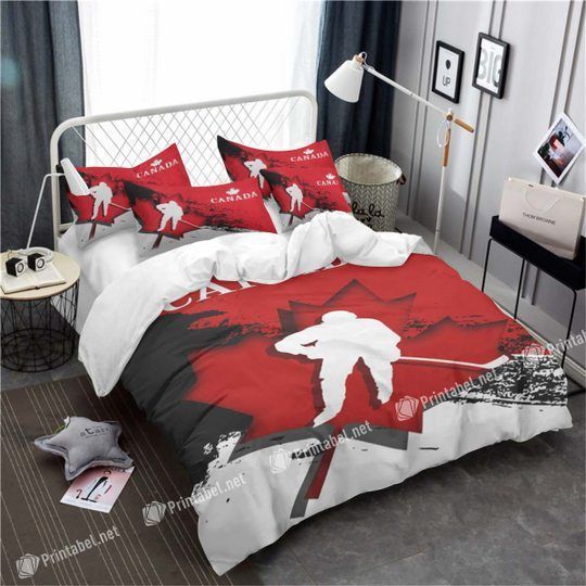Life Is Better With Hockey Bedding Set