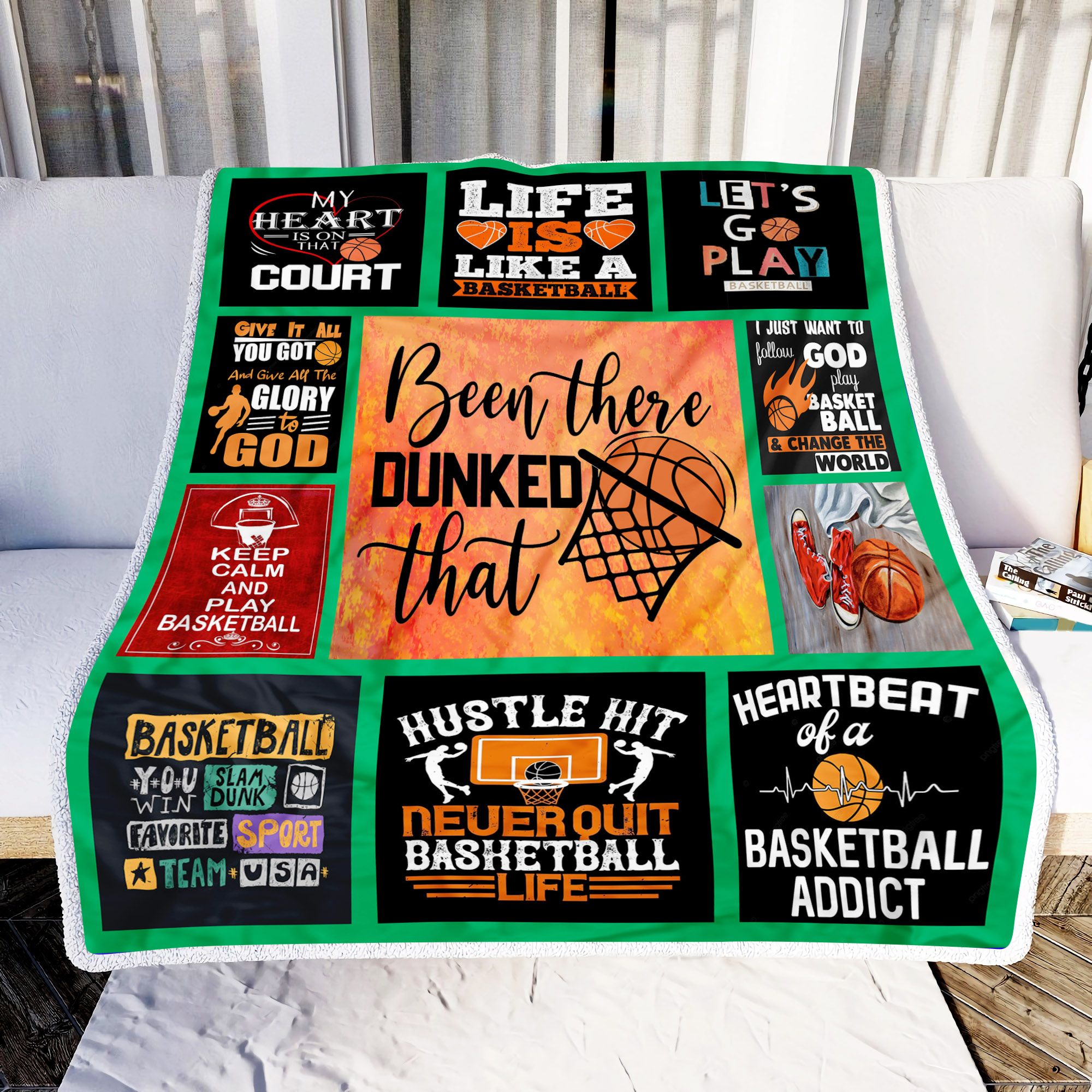 Life Is Like A Basketball Fleece Blanket