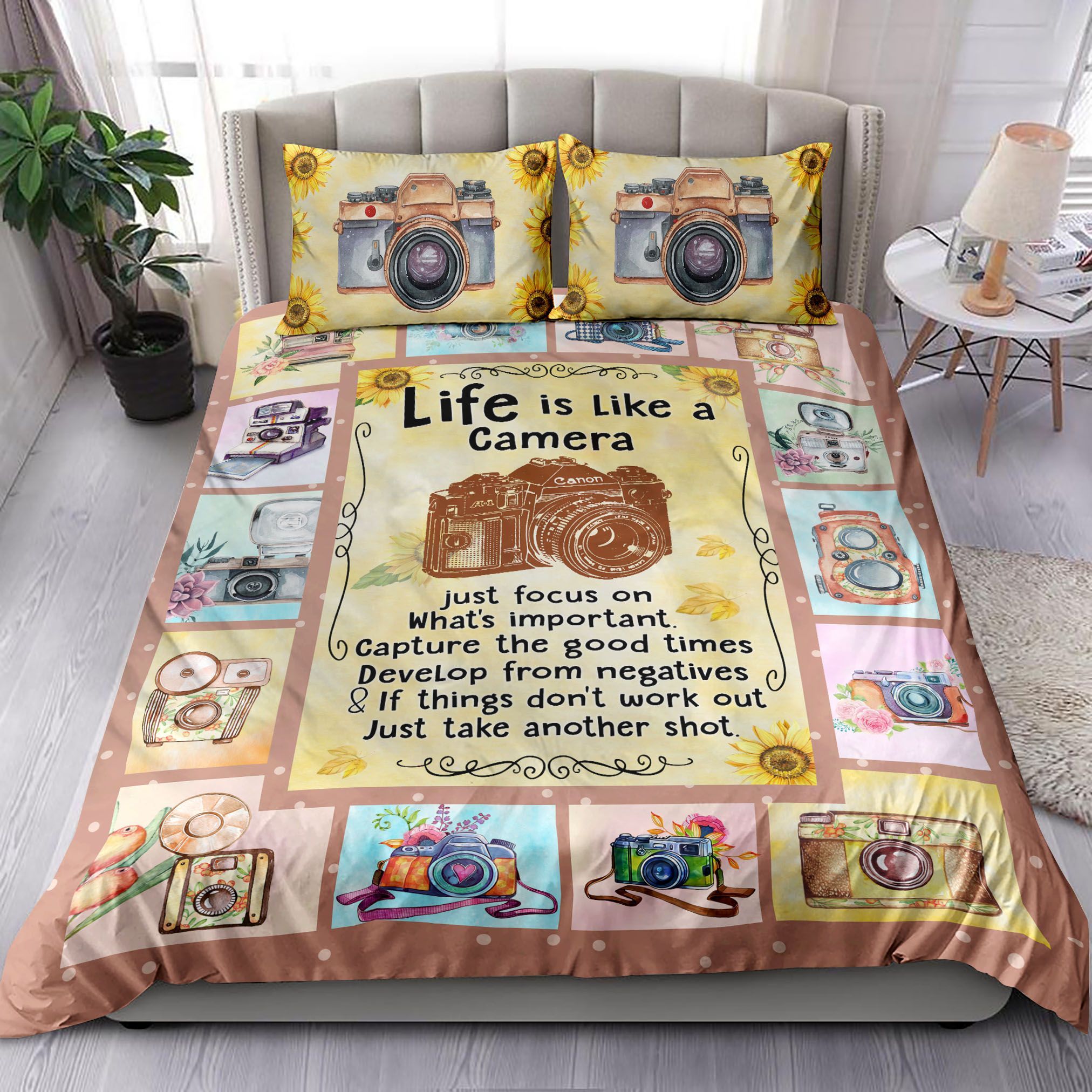 Life Is Like A Camera Bedding Set