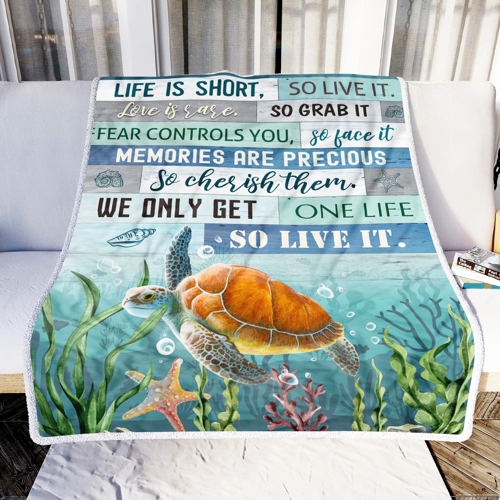 Life Is Too Short So Live It Fleece Blanket