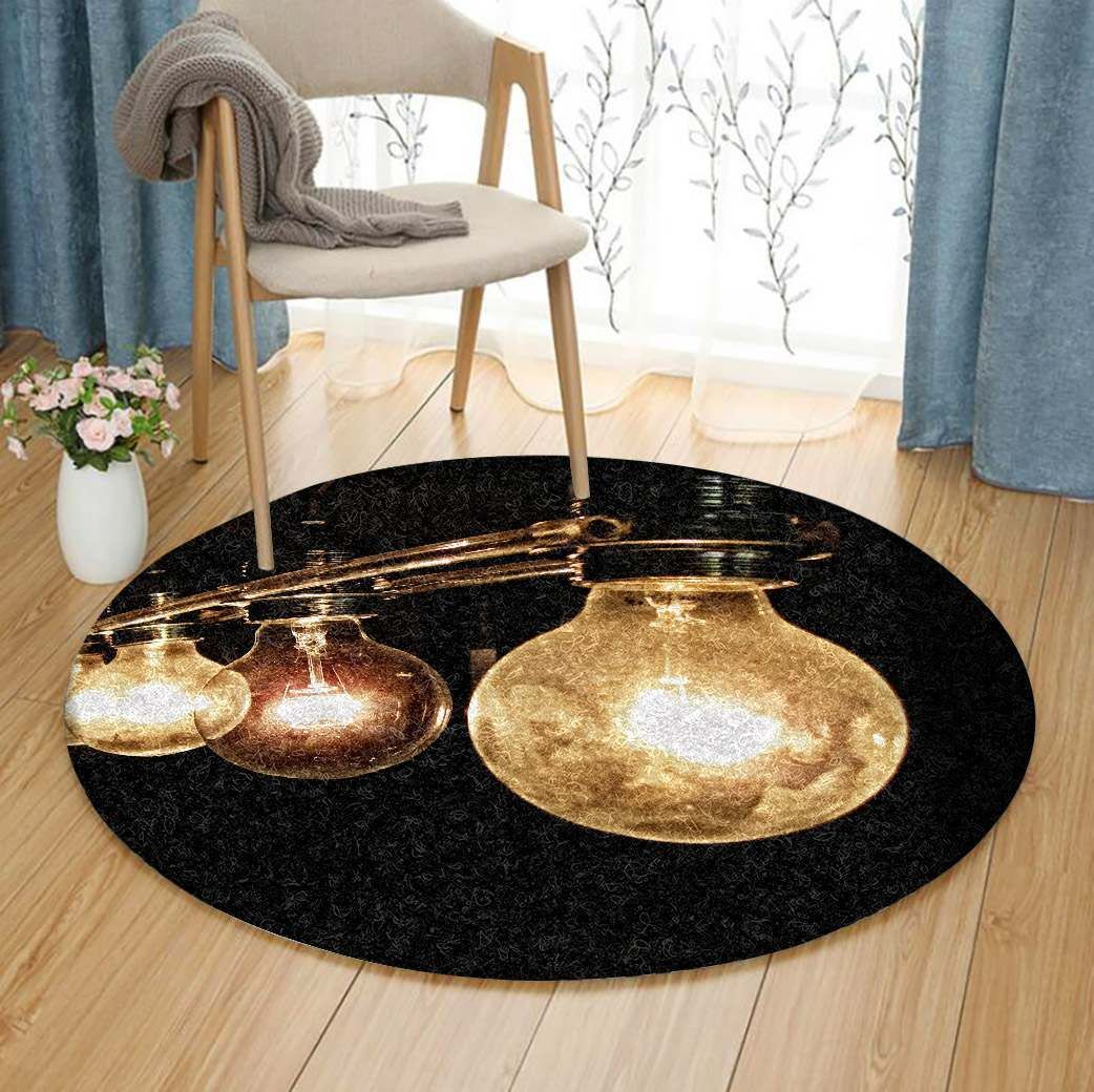 Light Bulb Round Carpet
