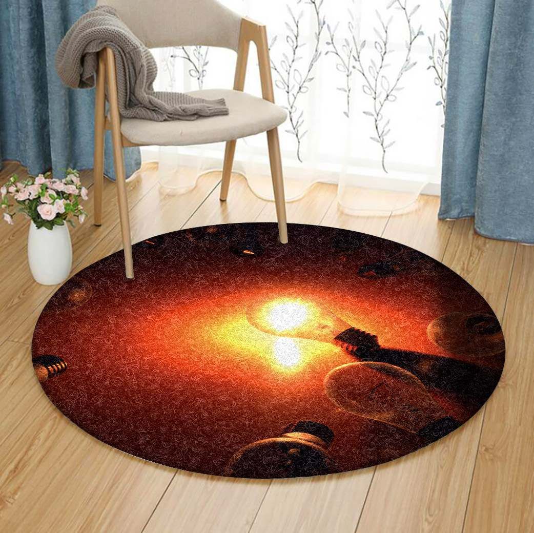 Light Bulb Round Carpet