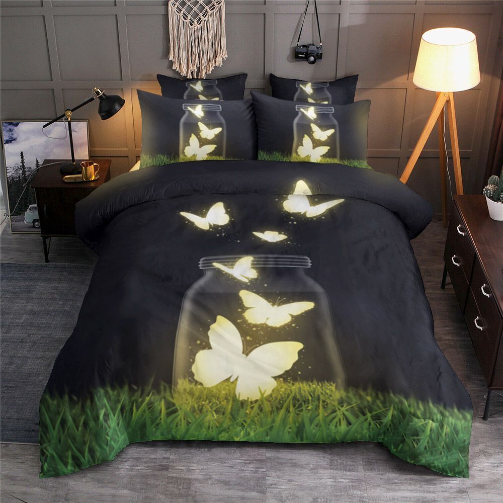 Light Butterfly Bedding Set