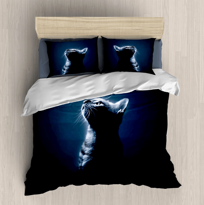 Light Cat Bedding Set