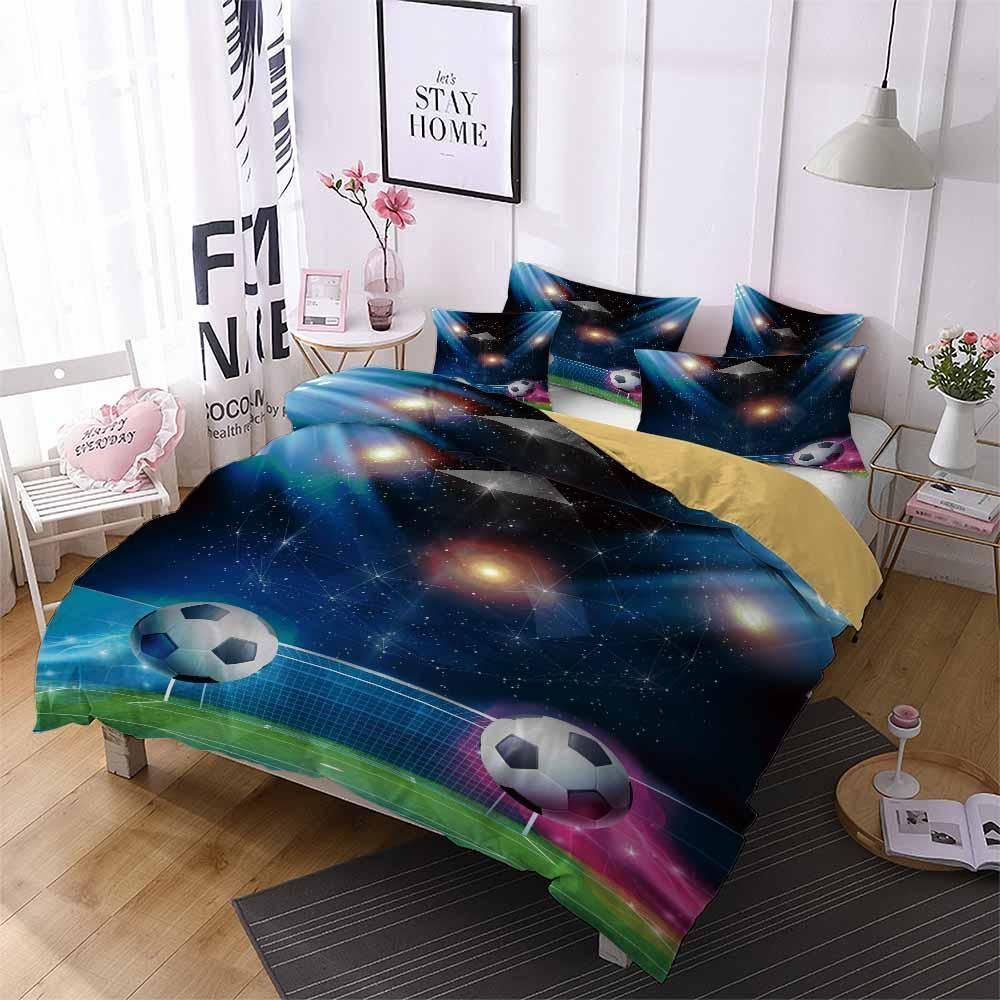 Light Football Color Printed Bedding Set