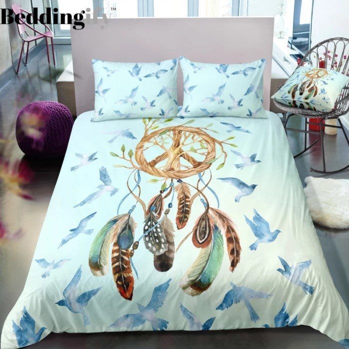 Light Green Dreamcatcher Bedding Set