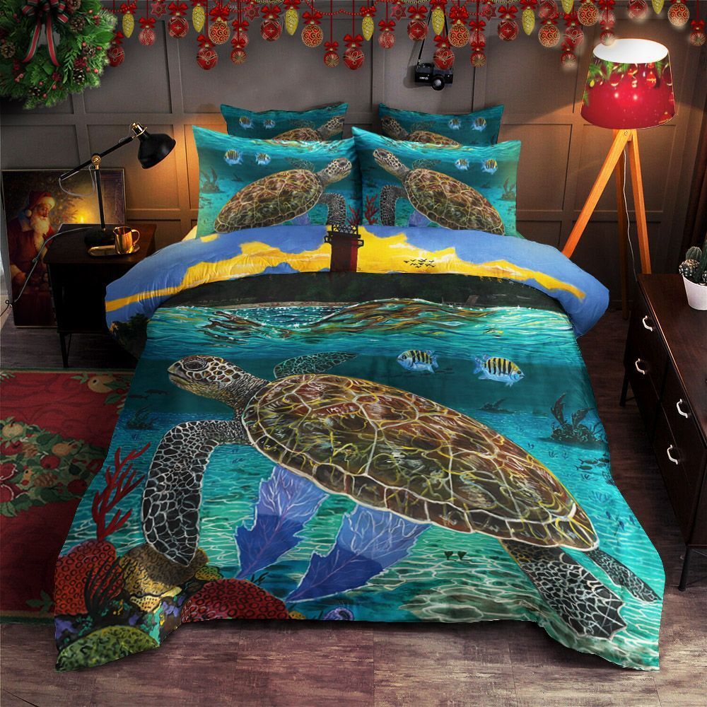 Lighthouse And Turtle Bedding Set