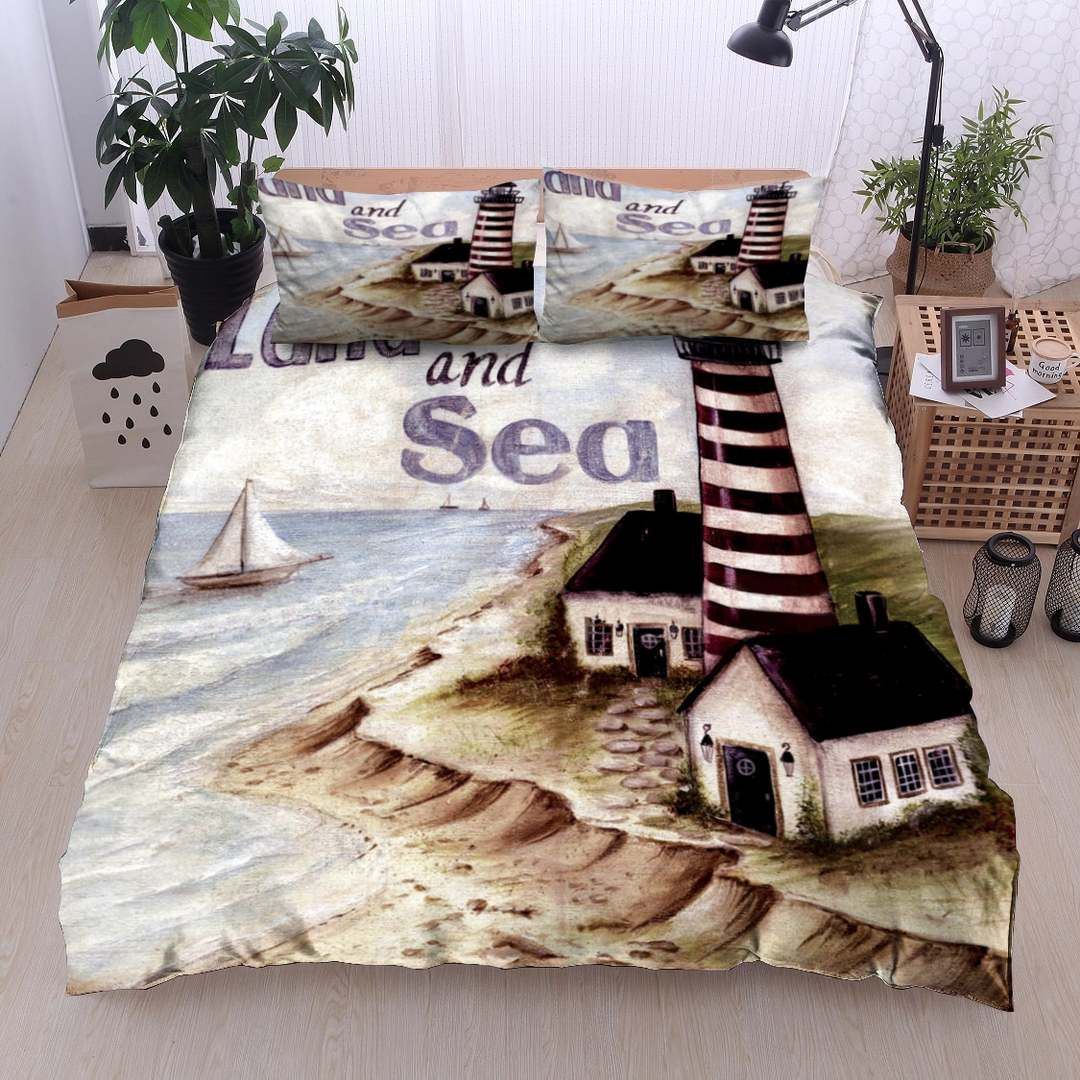 Lighthouse Land And Sea Bedding Set