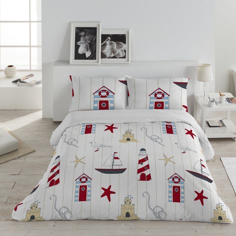 Lighthouse Starfish Bedding Set