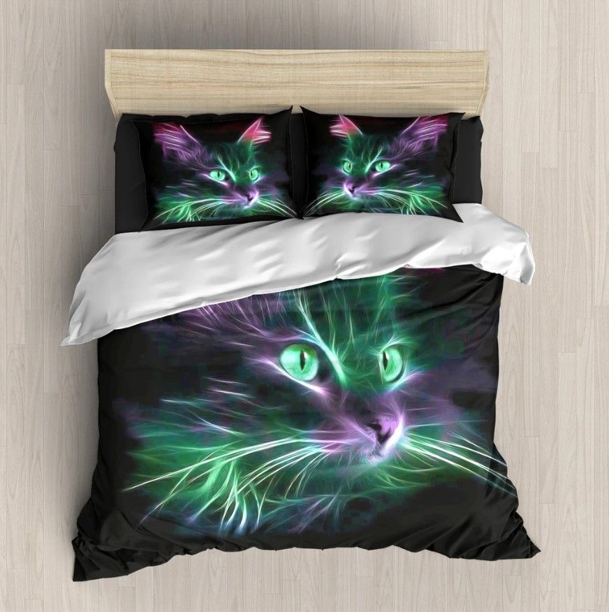 Lighting Cat Bedding Set