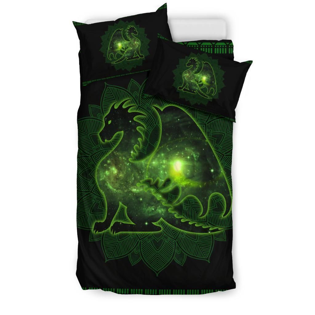 Lightning Dragon Galaxy Bedding Set