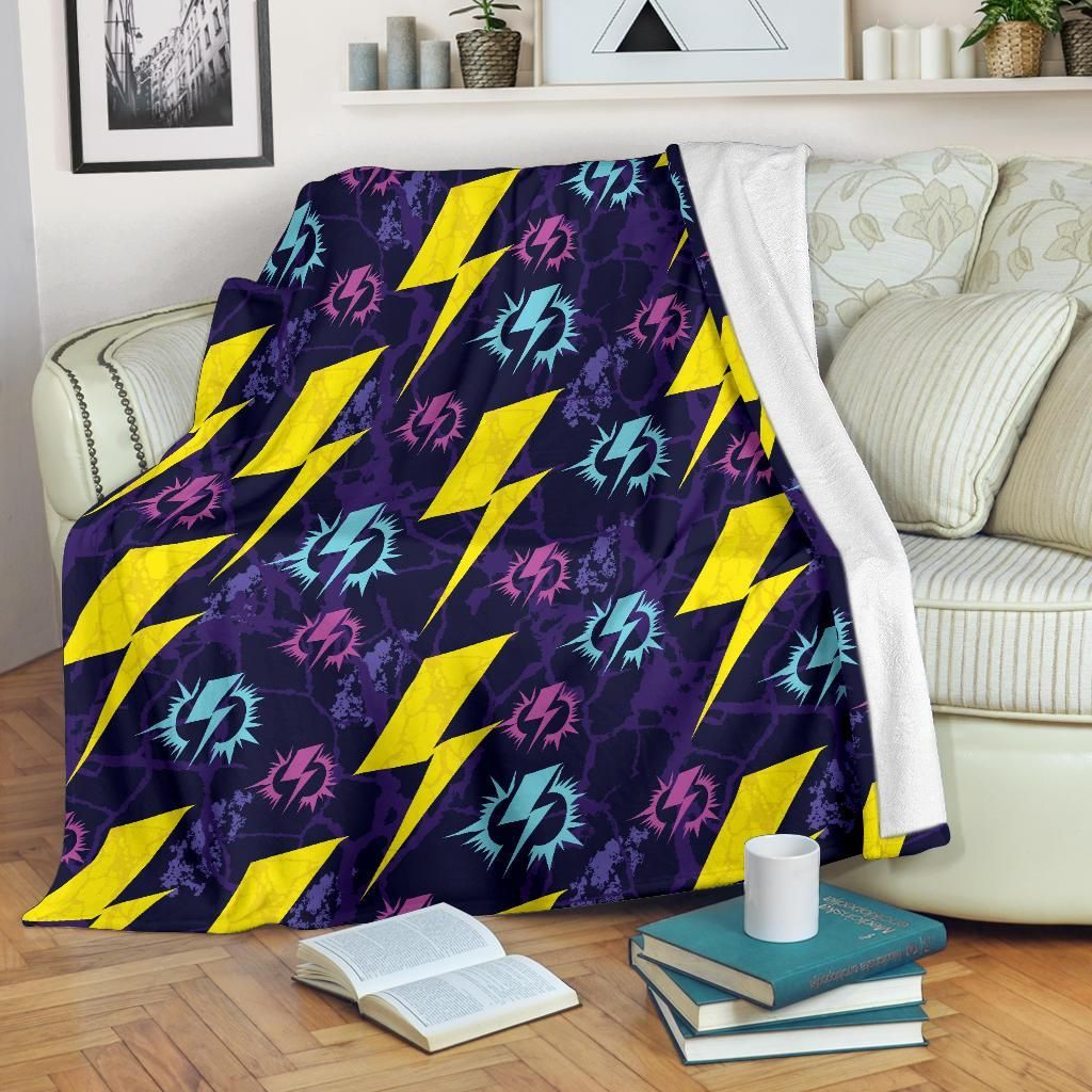 Lightning Thunder Pattern Sherpa Fleece Blanket
