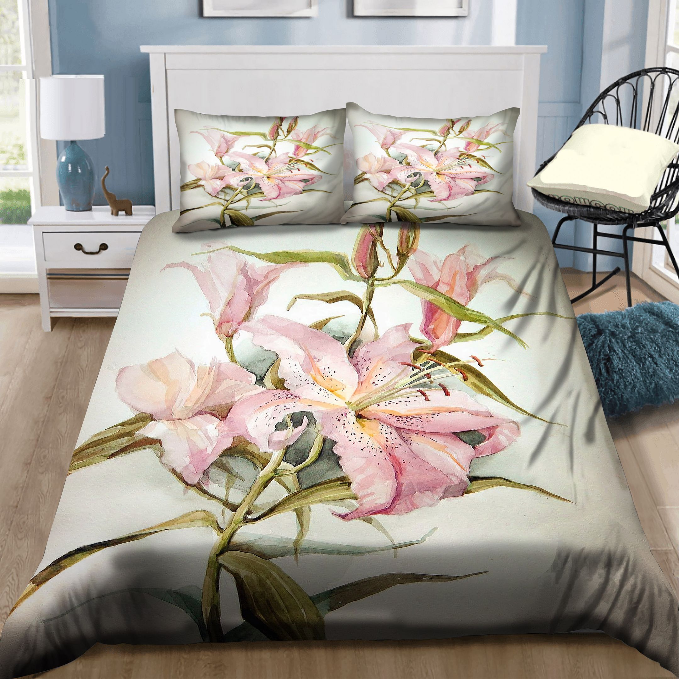 Lily Flowers Bedding Set