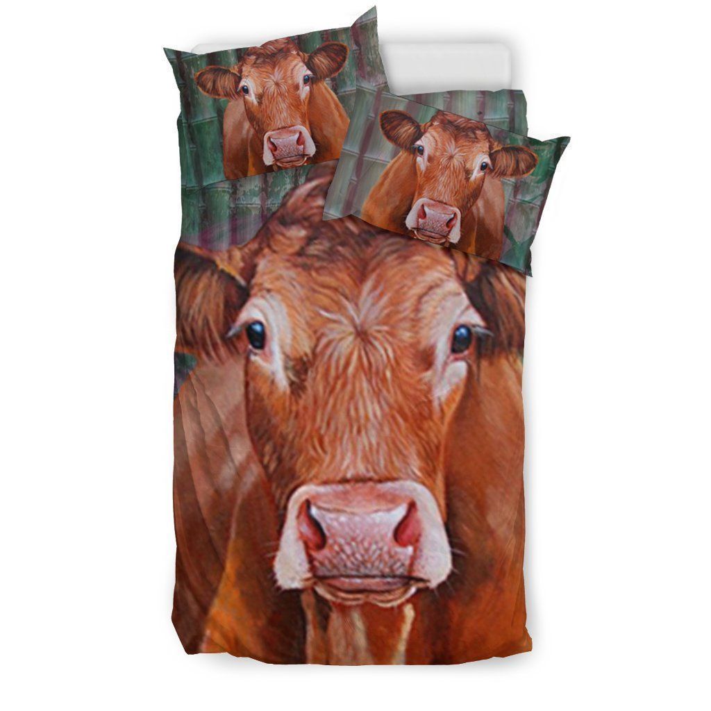 Limousin Cattle Cow Art Bedding Set