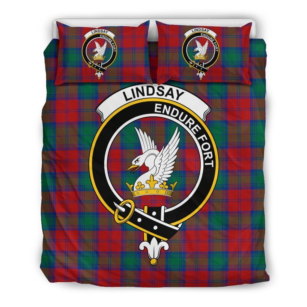 Lindsay Clan Badge Tartan Bedding Set