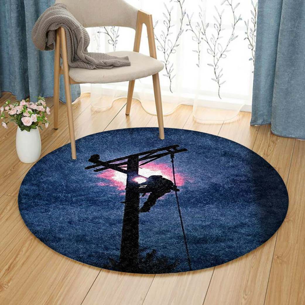 Lineman Round Carpet