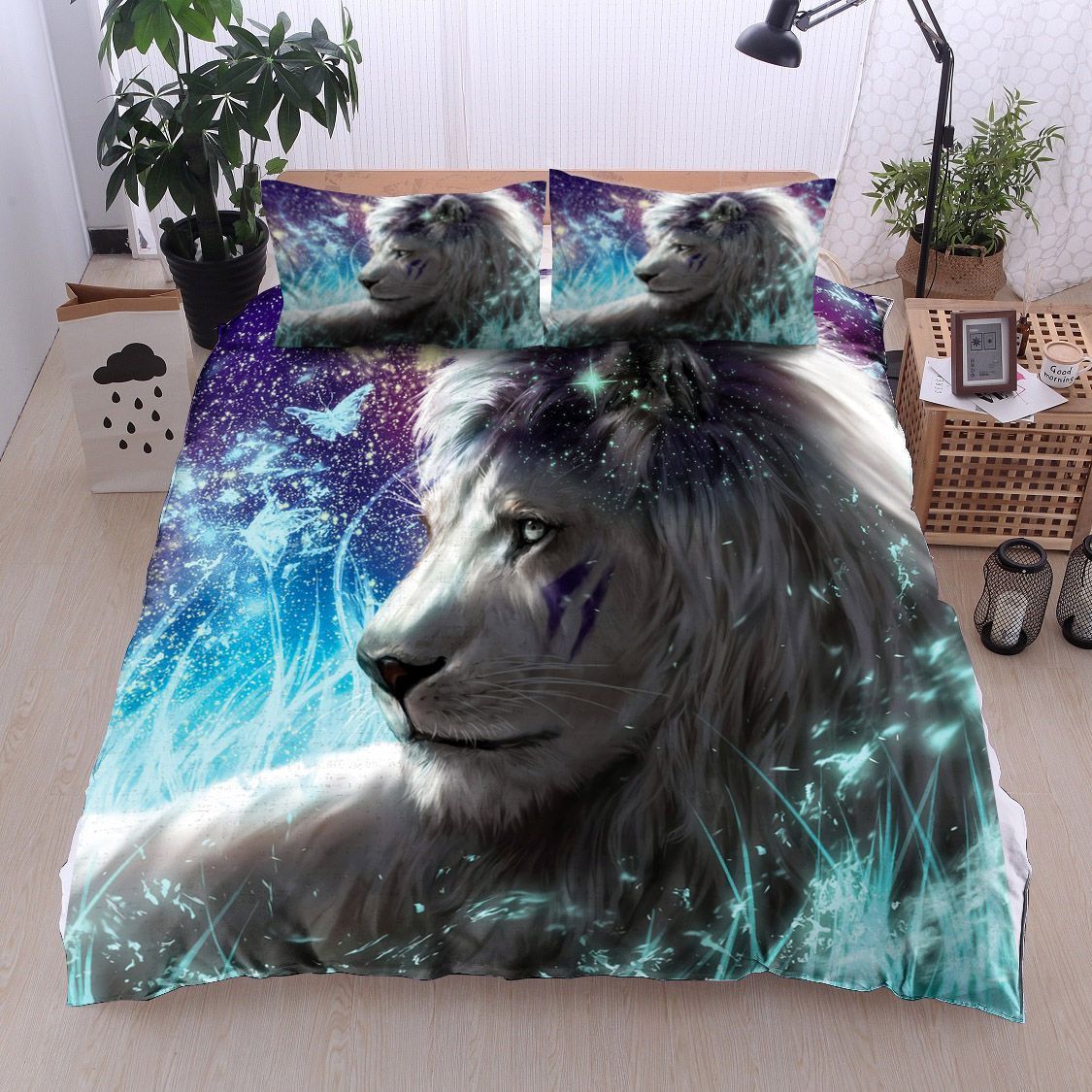 Lion And Butterfly Bedding Set