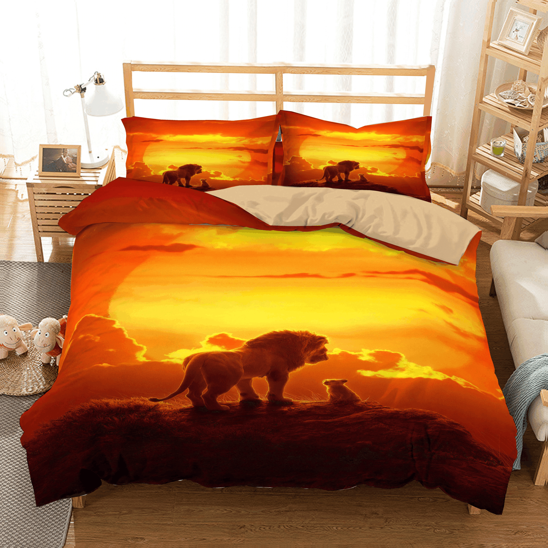 Lion And Son Bedding Set