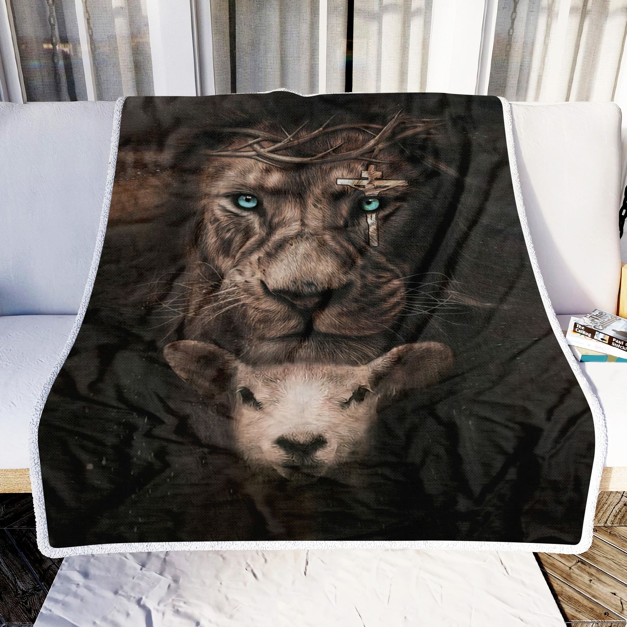 Lion Blessed Fleece Blanket