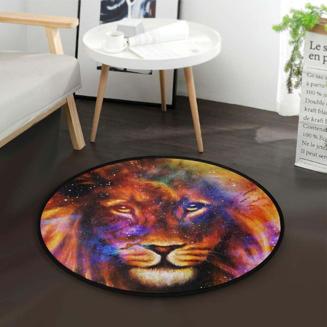 Lion Round Carpet