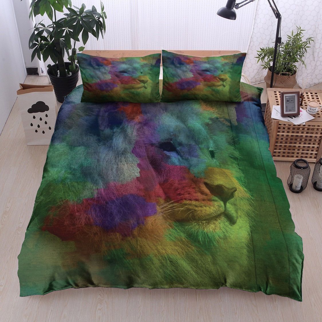 Lion Colorful Bedding Set