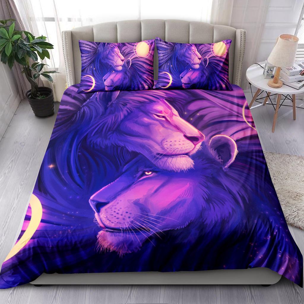 Lion Couple Bedding Set