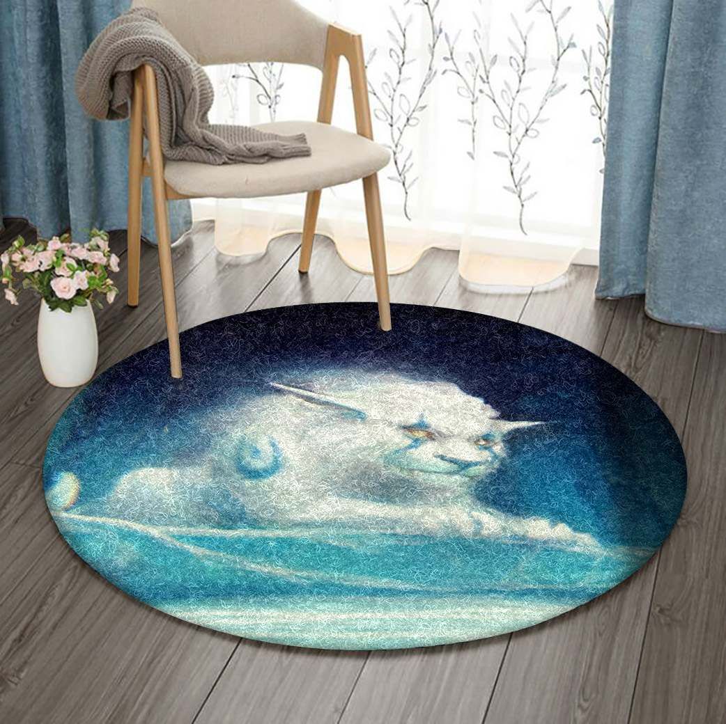 Lion Round Carpet