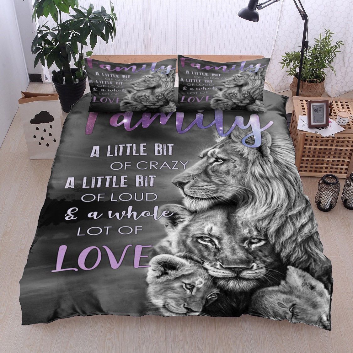 Lion Family Bedding Set