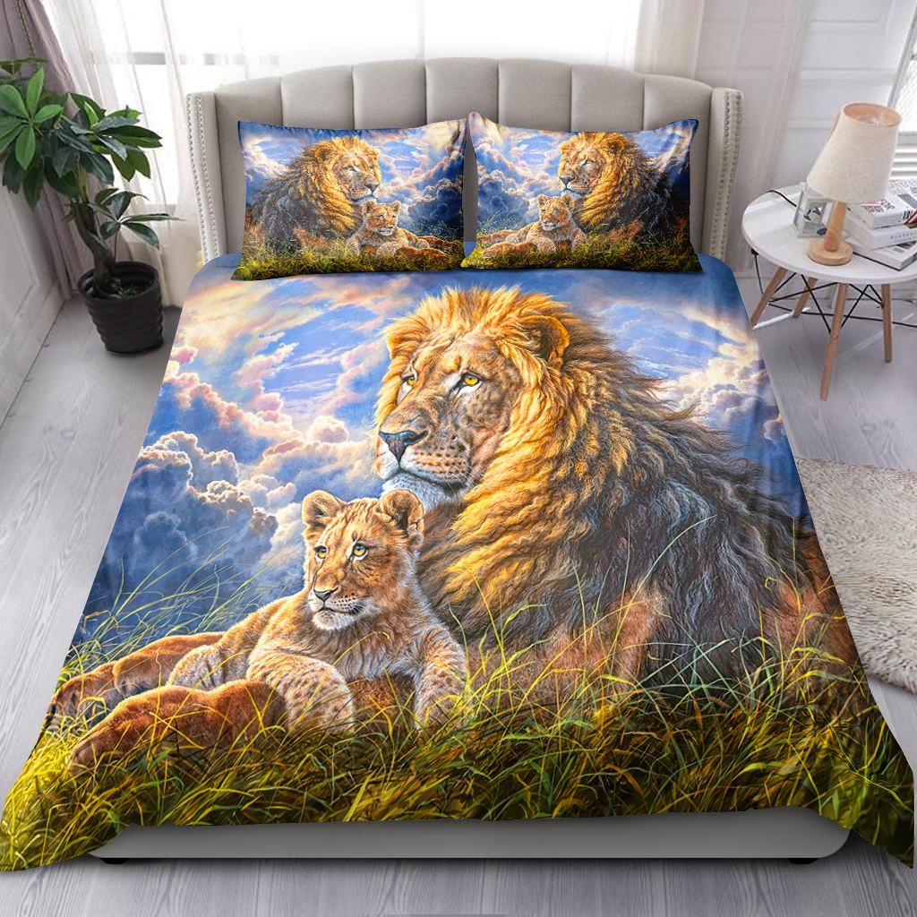 Lion Father And Son Bedding Set