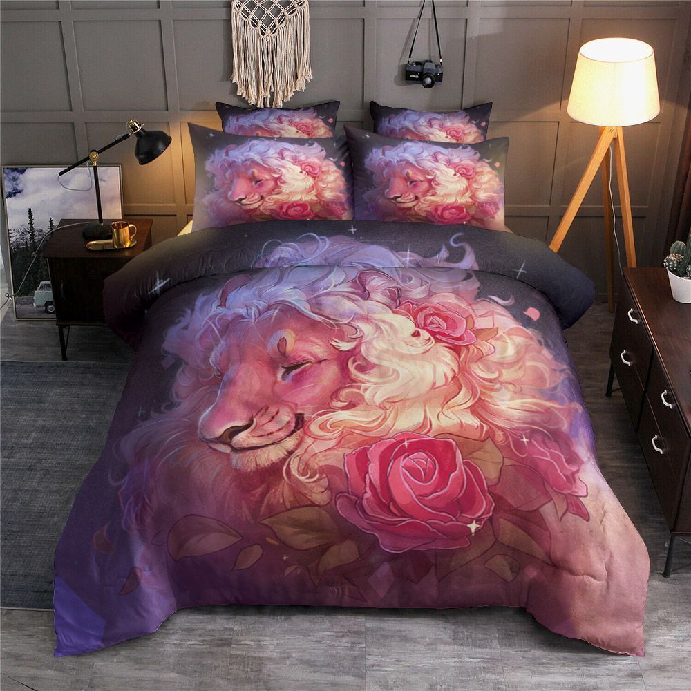 Lion Flower Bedding Set