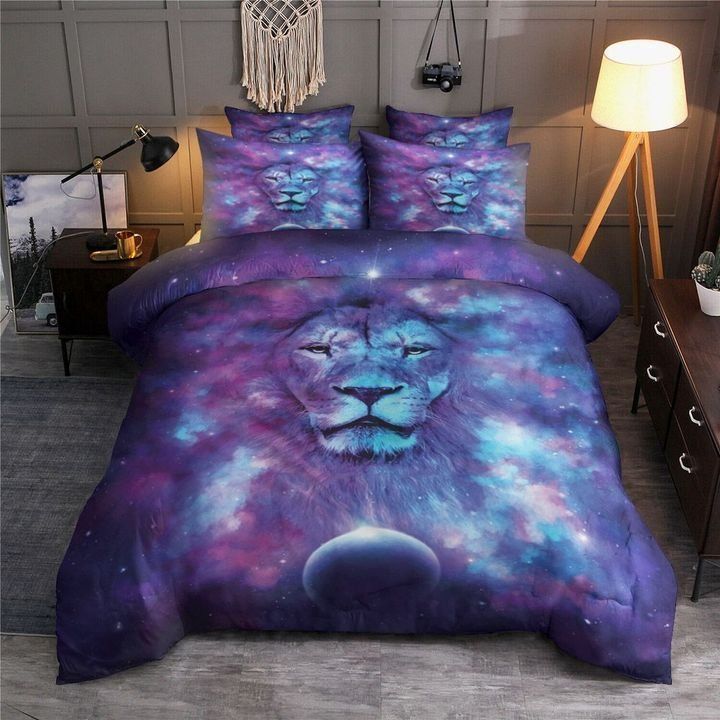 Lion Galaxy Bedding Set