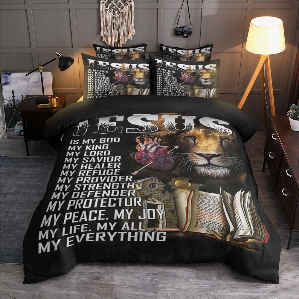 Lion Jesus Bedding Set
