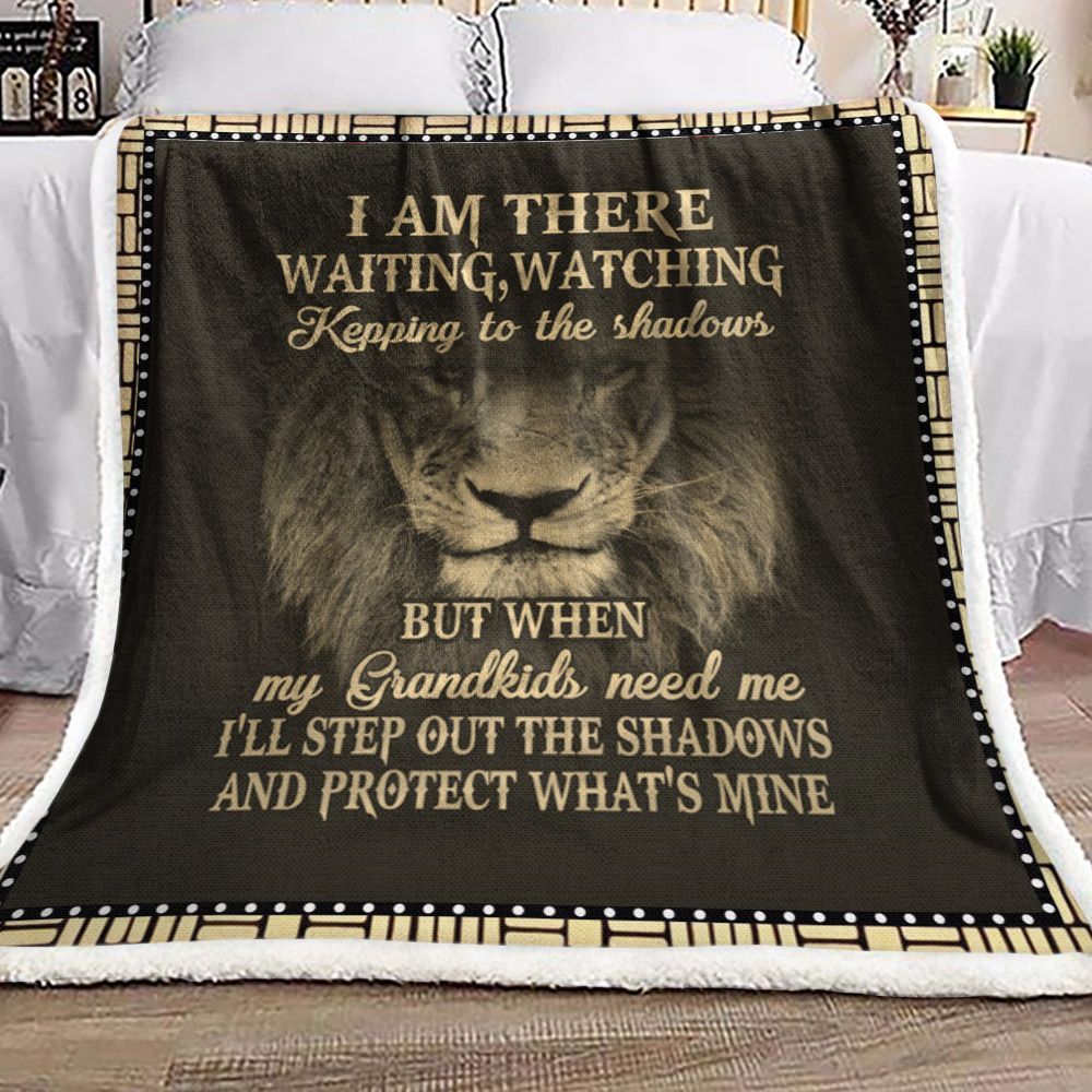 Lion Sherpa Fleece Blanket