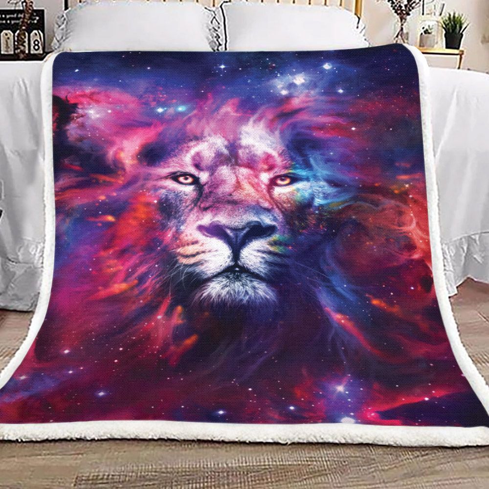 Lion Nebula Sherpa Fleece Blanket