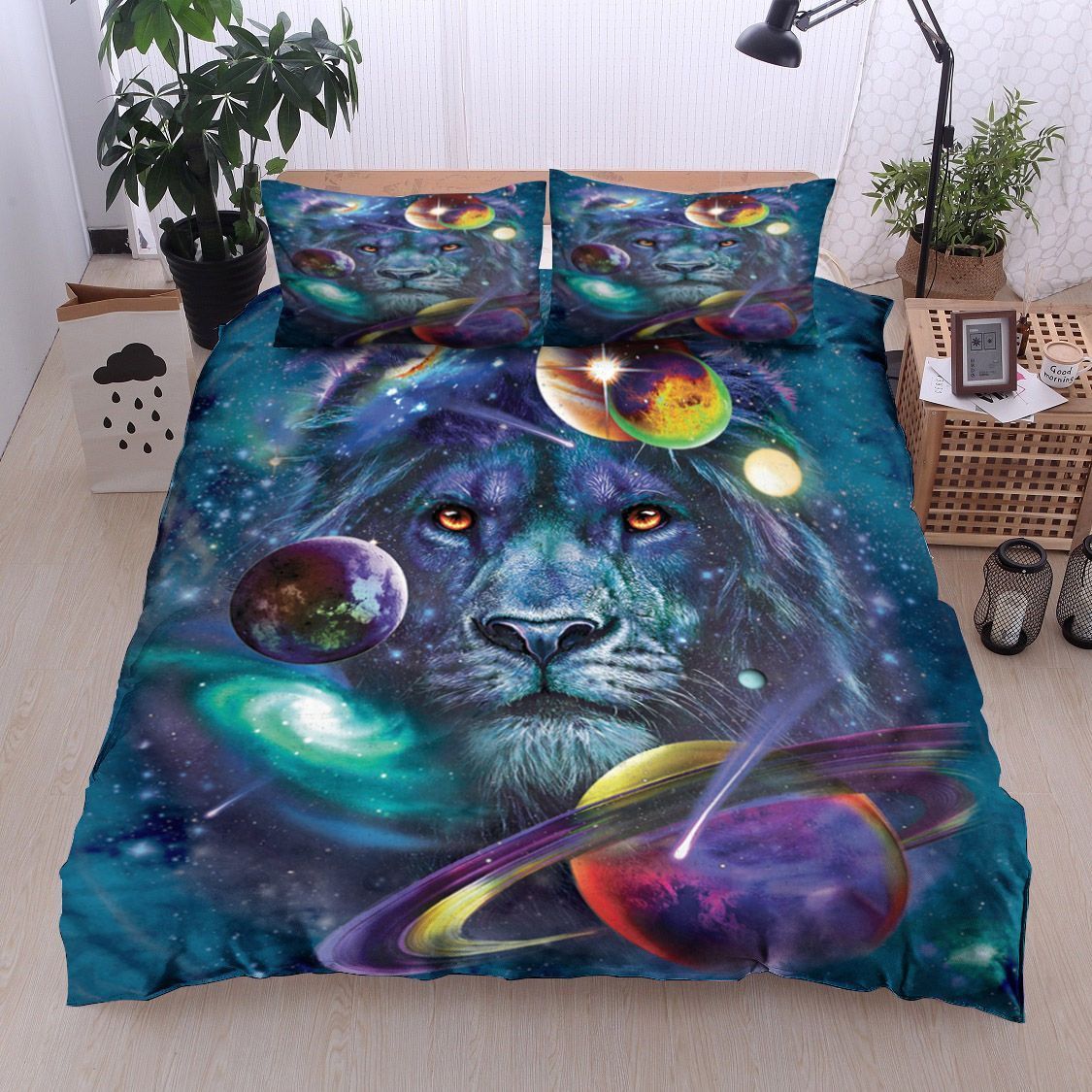 Lion Of Cosmos Bedding Set