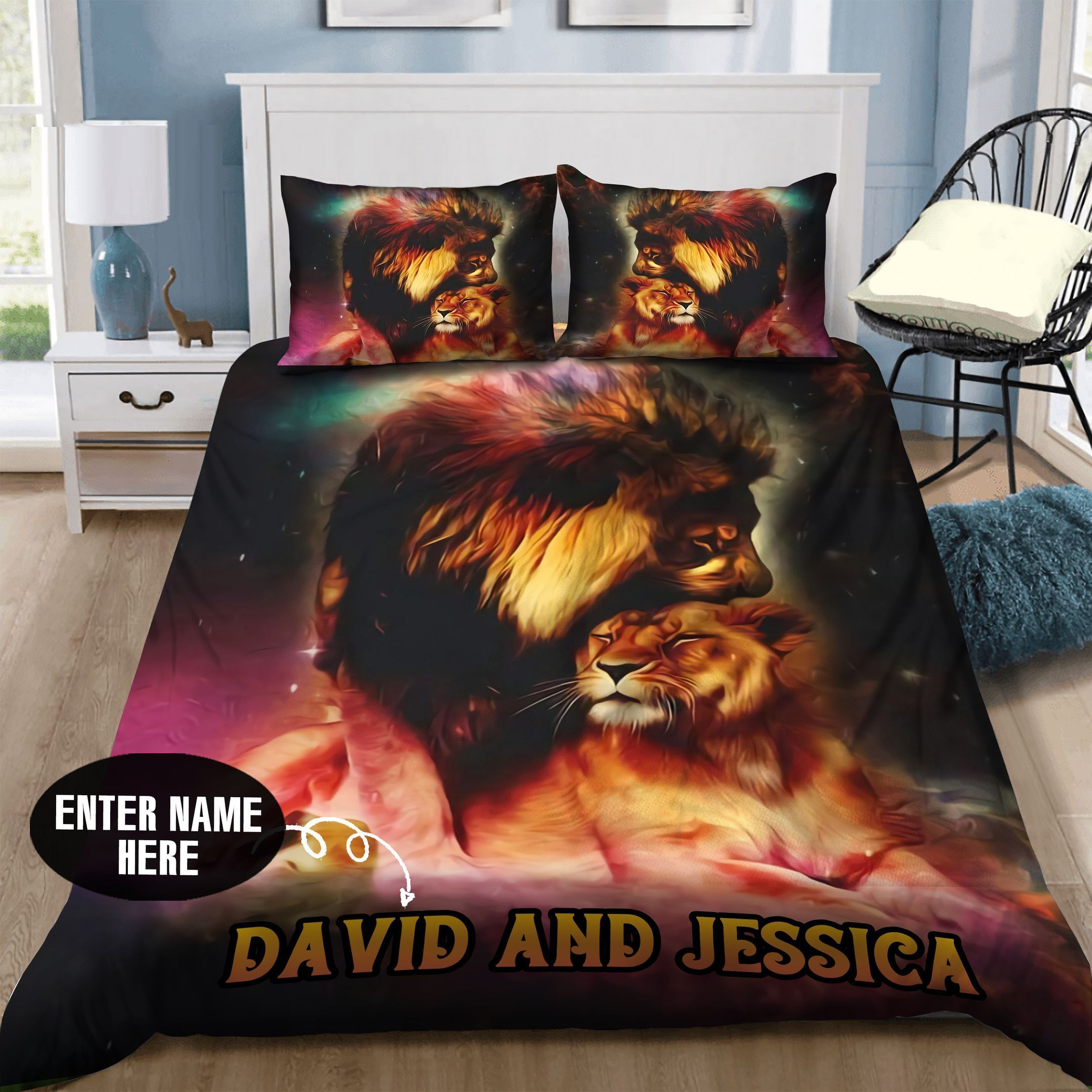 Lion Personalized Bedding Set