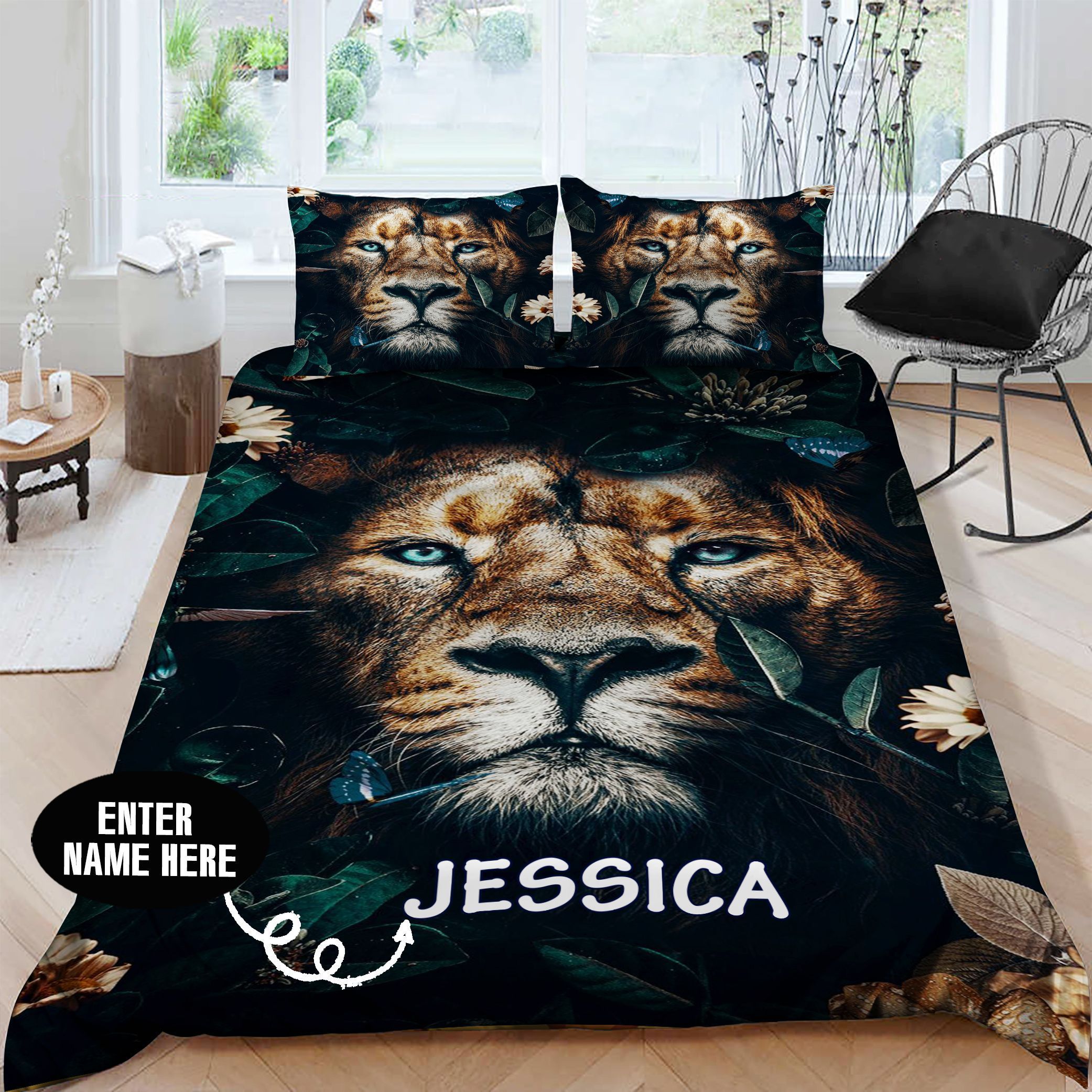 Lion Personalized Bedding Set
