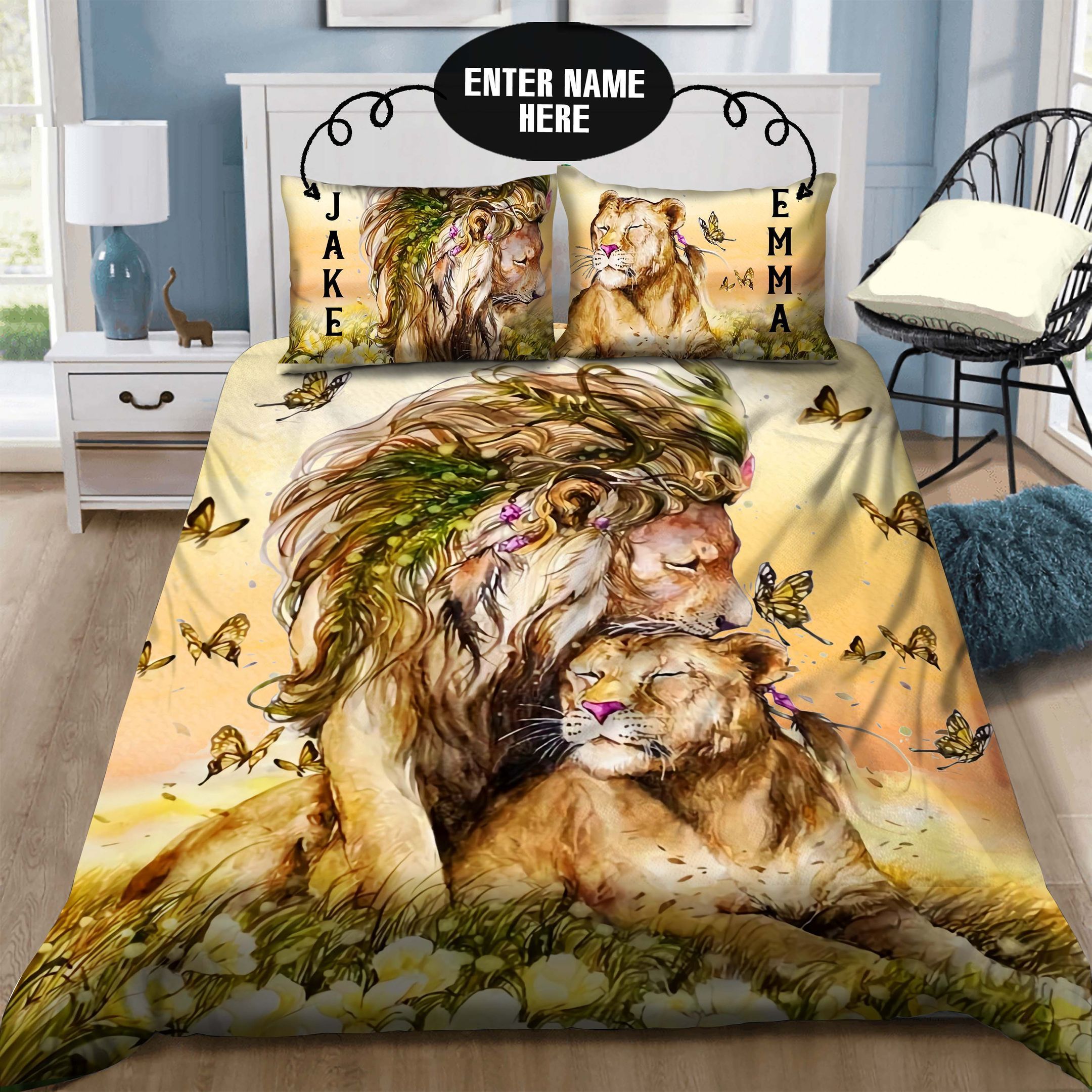 Lion Personalized Bedding Set