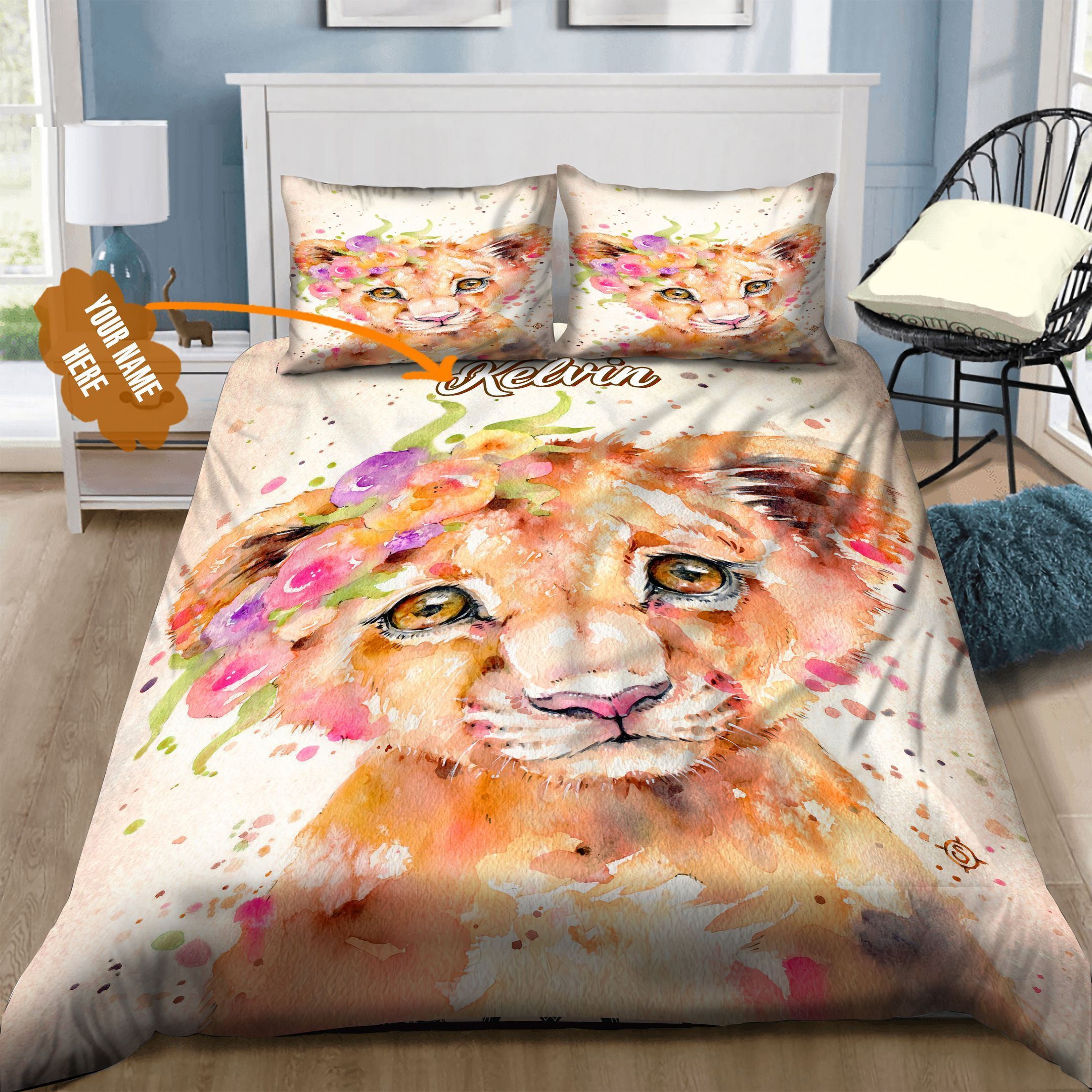 Lion Personalized Bedding Set
