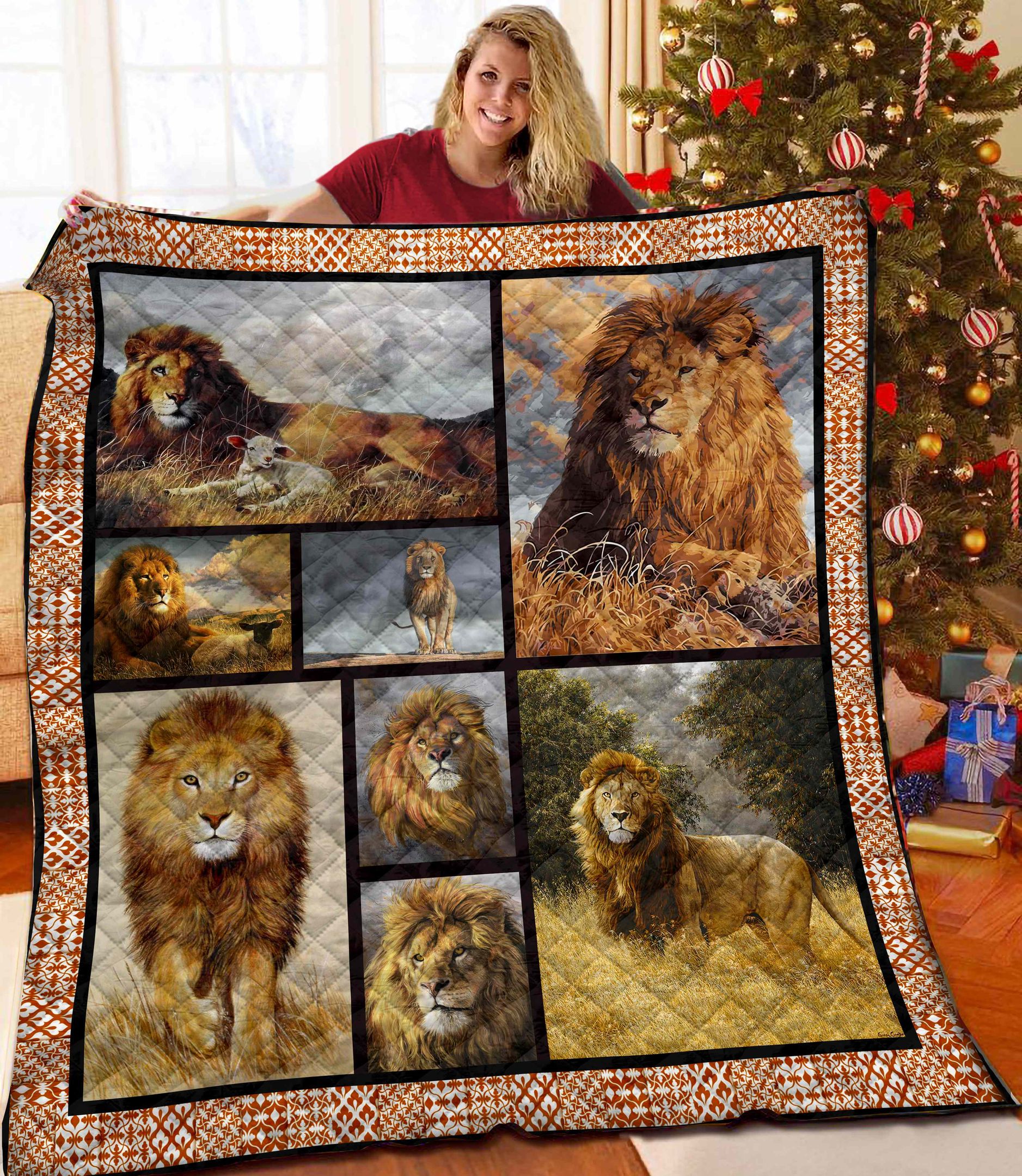 Lion Quilt Blanket BBB241005HT