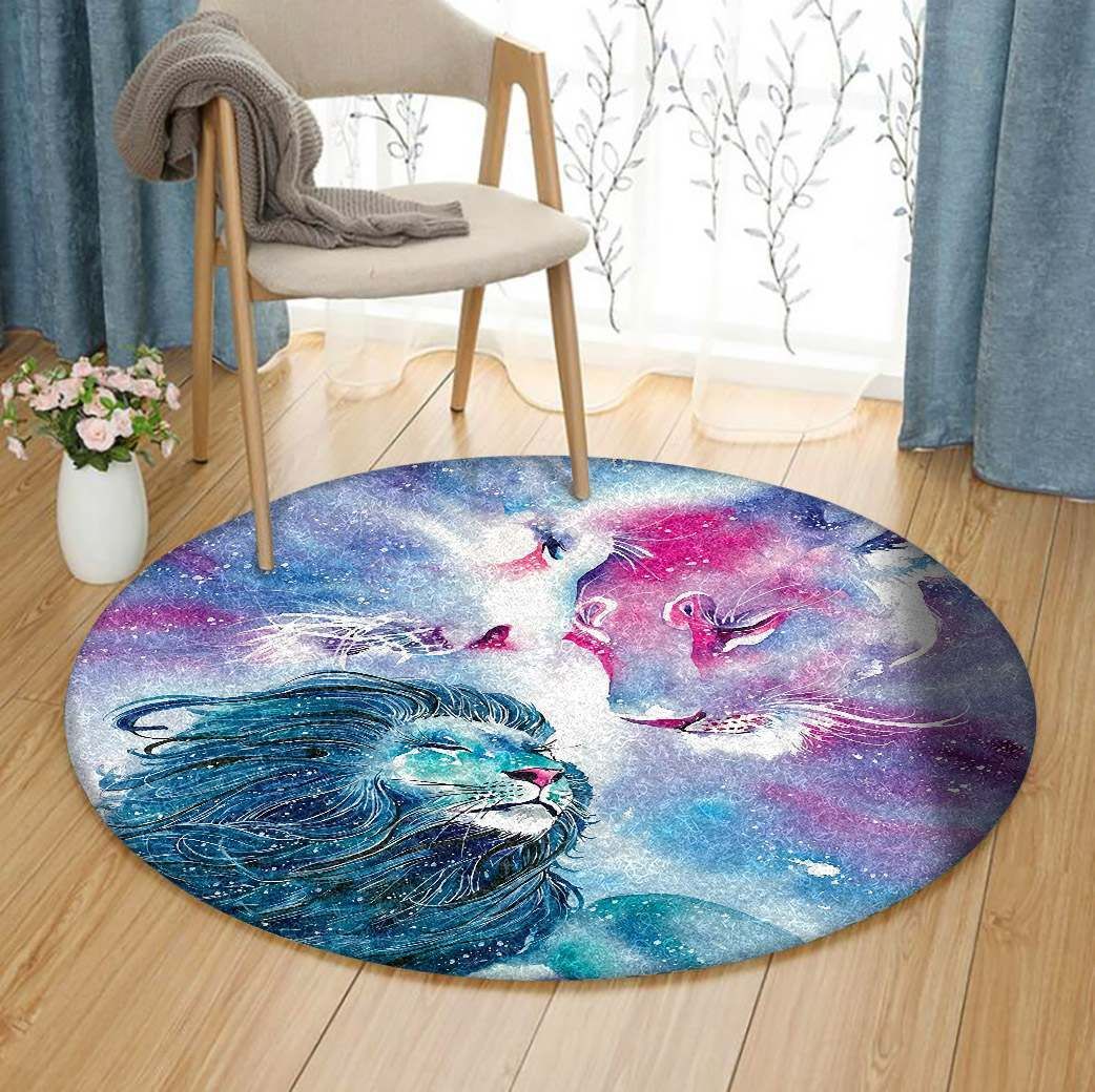 Lion Round Carpet