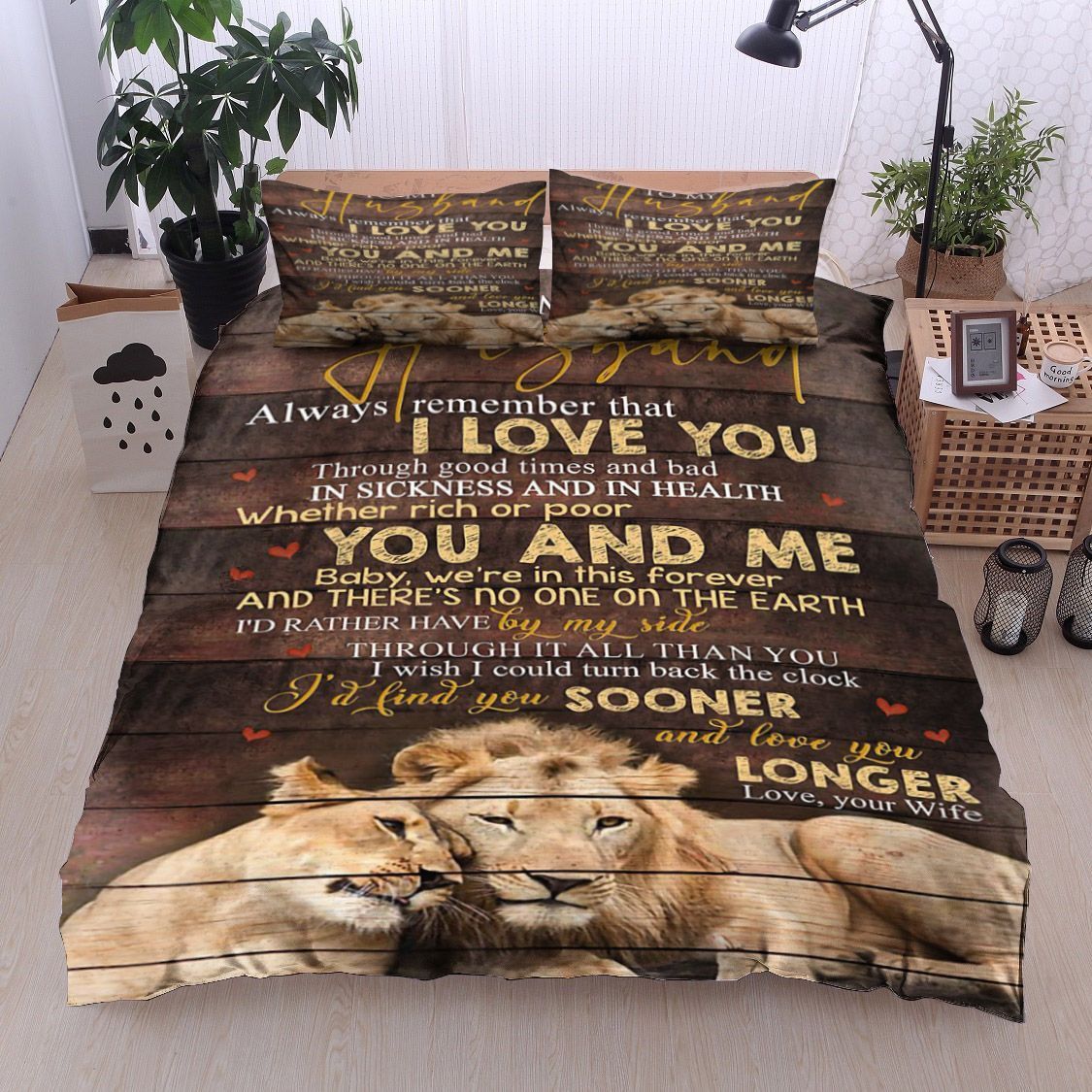 Lion To My Husband Bedding Set