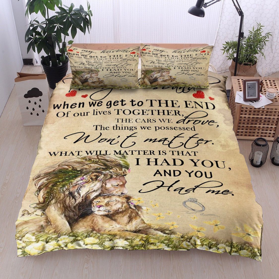 Lion To My Husband Bedding Set