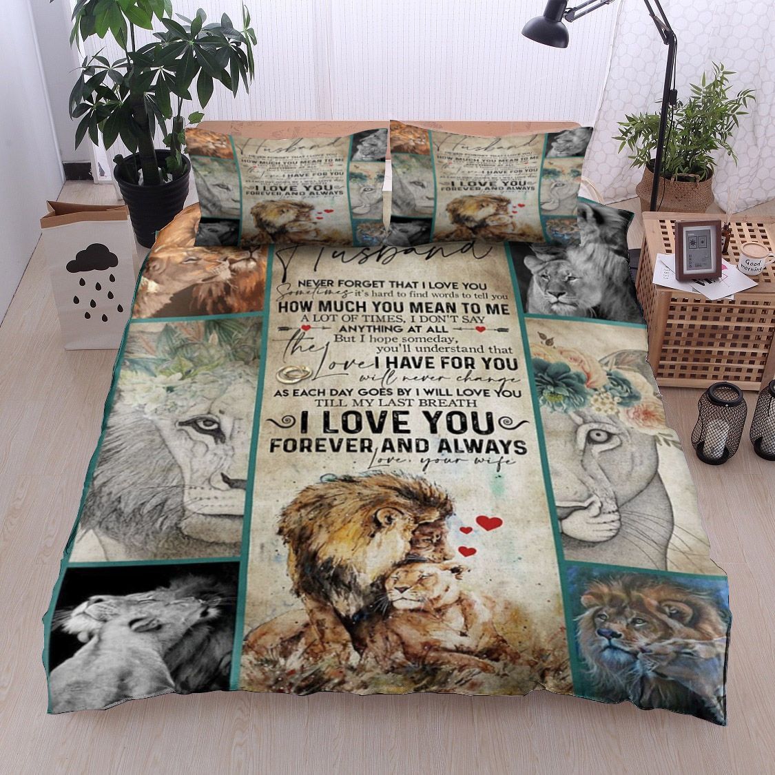 Lion To My Husband Bedding Set