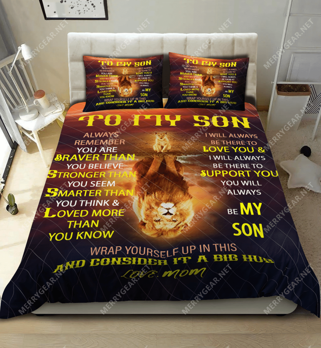 Lion To My Son Bedding Set