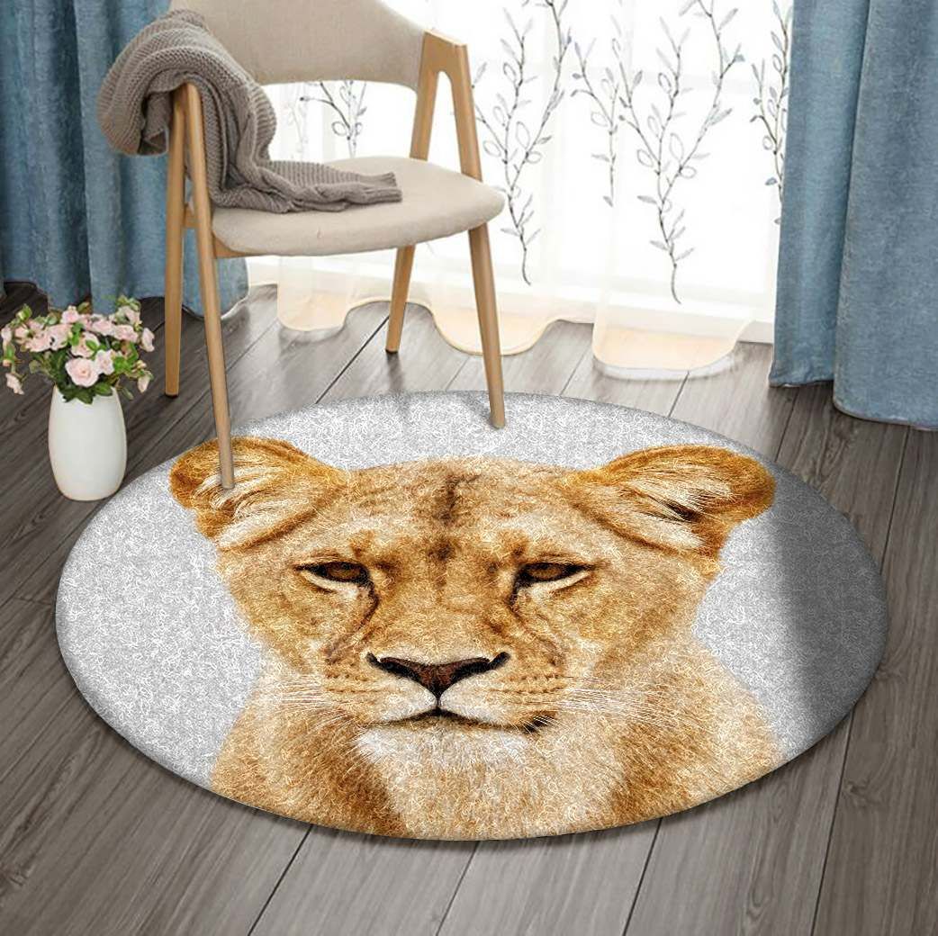 Lion Round Carpet