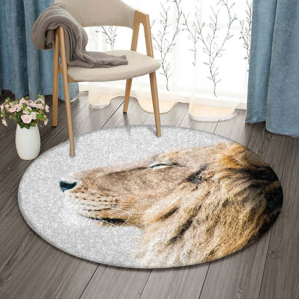 Lion Round Carpet