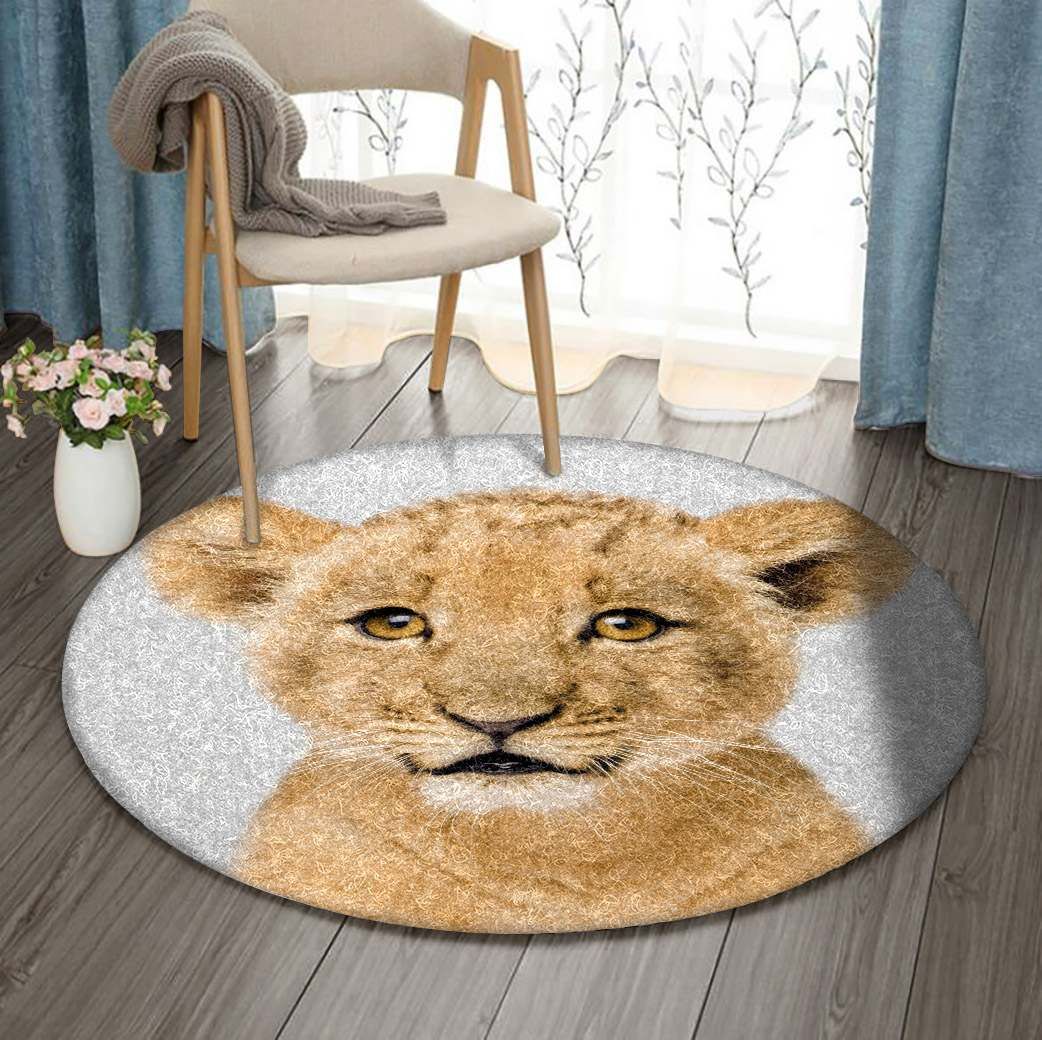 Lion Round Carpet
